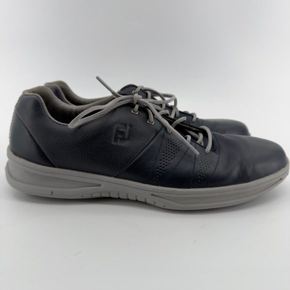 FootJoy Other - FootJoy Contour Casual Navy Blue Leather Spikeless Golf Shoes 54070 Mens 11 M